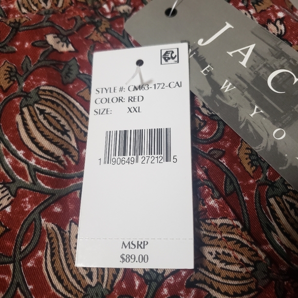 Jach's New York Sz XXL NWT Red Floral Shorts - Picture 12 of 12